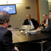 Reunião com o diretor-presidente do Sebrae, Luiz Barretto